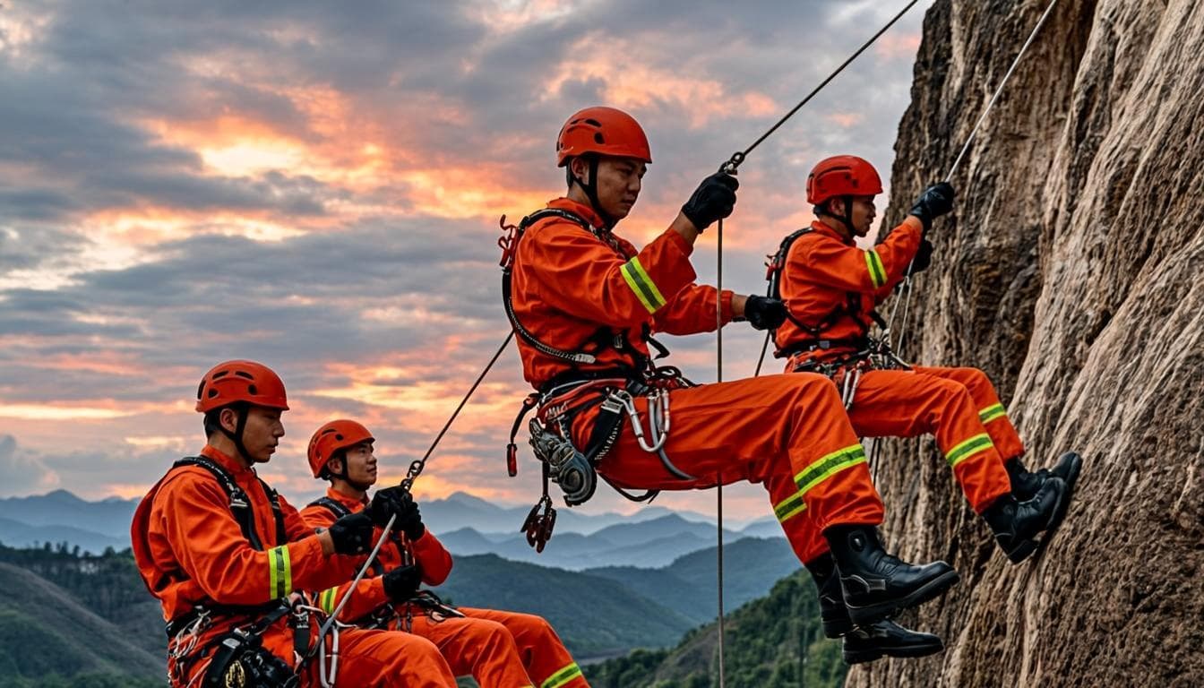 Pelatihan Vertical Rescue Tebing Limbangan